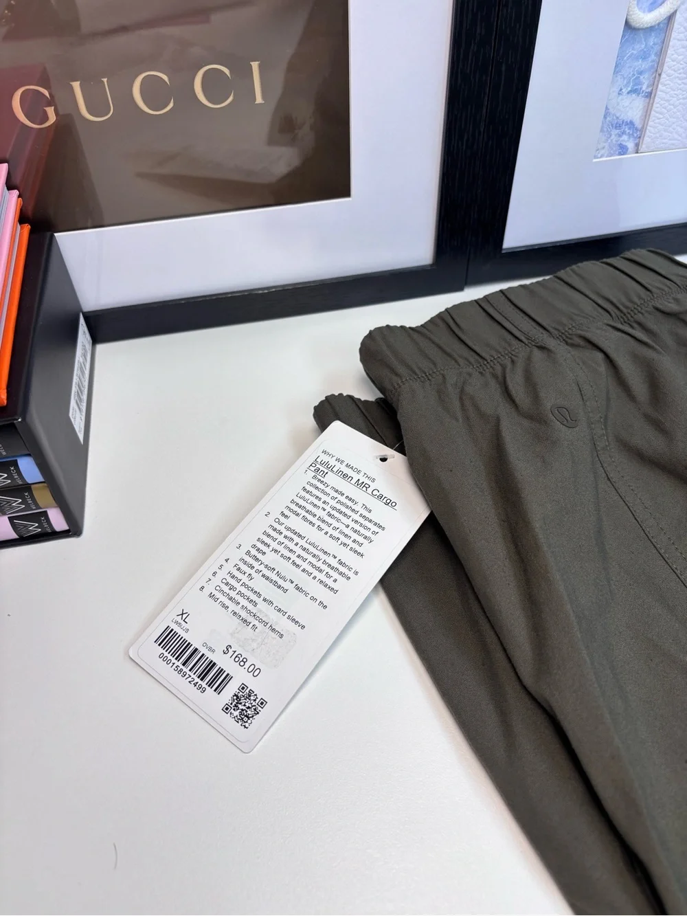 Lululemon “LuluLinen” Olive Green MR Cargo Pants NWT Size XL #cargo #lululemon